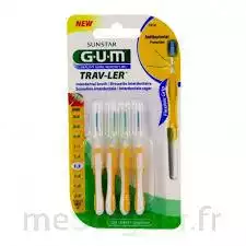 Gum Trav - Ler, 1,3 Mm, Manche Jaune , Blister 4 à VITROLLES
