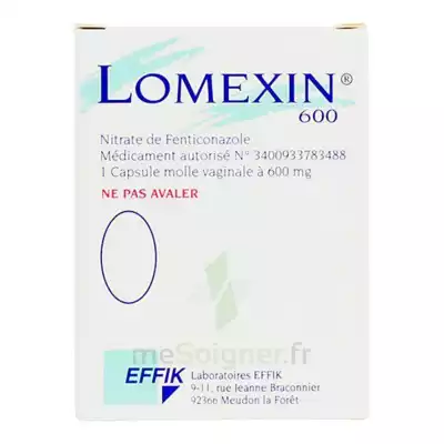 Lomexin 600 Mg Caps Molle Vaginale Plq/1 à VITROLLES